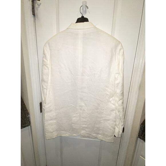 INC INTERNATIONAL CONCEPTS SZ XL Men's LINEN BLAZER Classic White Slim Fit NWT - Picture 4 of 7